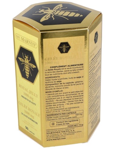 Jalea Real 1000Mg. Lecitina 90Perlas de Marnys