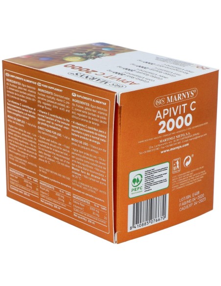 Apivit C Plus 2000Mg. 20Amp. de Marnys