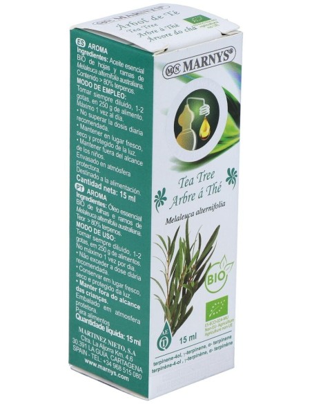 Tea Tree Aceite Esencial Alimentario 15Ml. Bio de Marnys