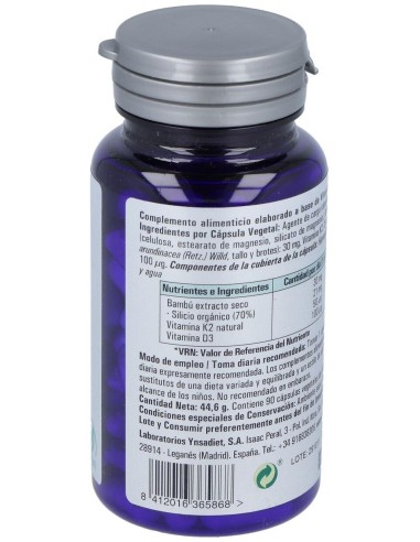 Vitamina D3 + K2 + Silic. Org. 90 Comp de Ynsadiet