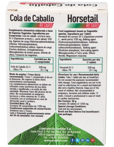 Cola De Caballo Retard 30 Comp de Ynsadiet