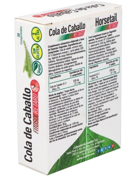 Fitosol Retard Cola De Caballo 30 Comprimidos Fitosol