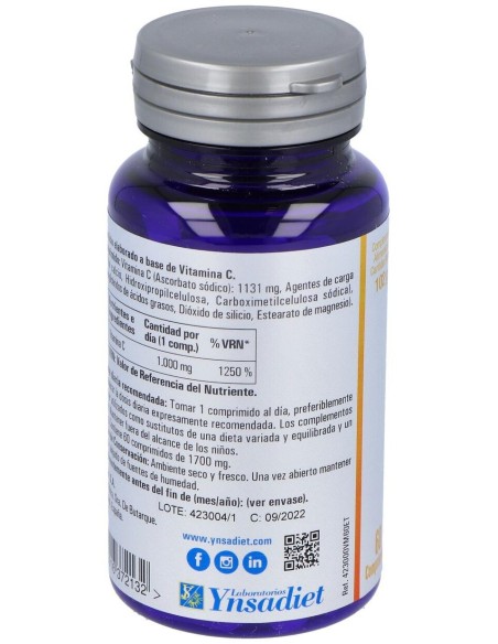 Vitamina C 1000Mg 60 Comp de Ynsadiet