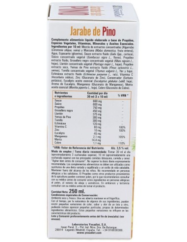 Pino-Protect Jarabe 0% Azúcar 250 Ml de Ynsadiet