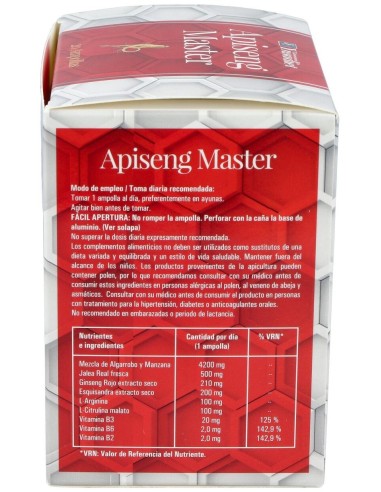 Apiseng Master  0% Azucar 20 Amp de Ynsadiet