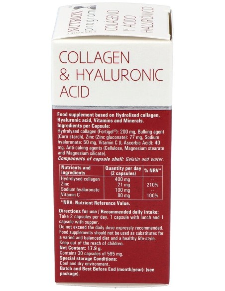 Acido Hialuronico y Colageno 30 Capsulas de Ynsadiet