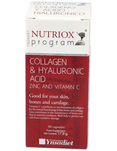 Acido Hialuronico y Colageno 30 Capsulas de Ynsadiet