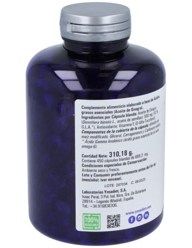 Onasol Vegetal 450 Perlas. V de Ynsadiet