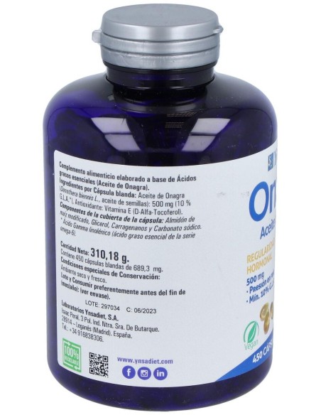Onasol Vegetal 450 Perlas. V de Ynsadiet