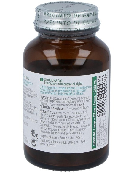 Alga Spirulina 100Comp. Bio de Santiveri