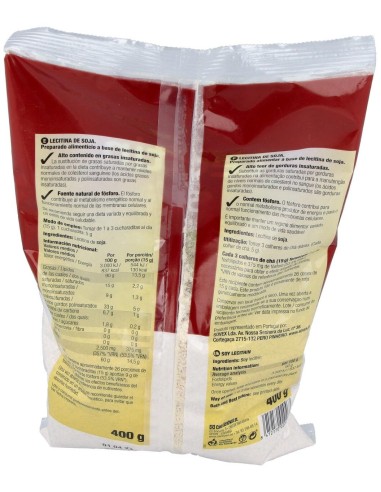 Lecitina De Soja Bolsa 400Gr. de Santiveri