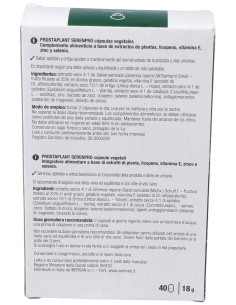 Prostaplant Serenpro 40Cap. de Santiveri 2