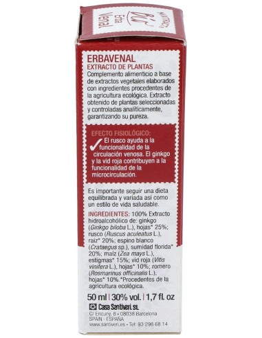 Mixtract 14 Erbavenal 50Ml. Bio** de Santiveri