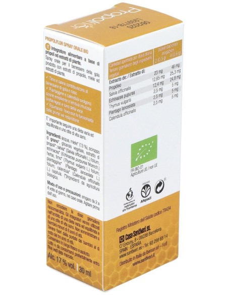 Propolflor Spray 30Ml. Bio de Santiveri