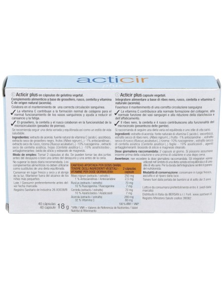 Acticir Plus 40Cap. de Santiveri