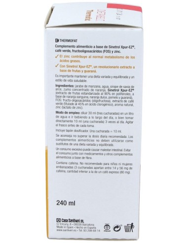 Dietabelt Quema Thermofat 240Ml. de Santiveri