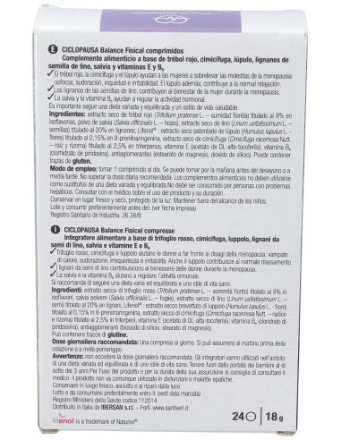 Ciclopausa Balance Fisical 24Comp. de Santiveri