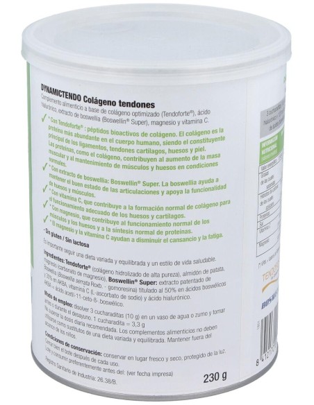 Dynamictendo Colageno 230Gr. de Santiveri