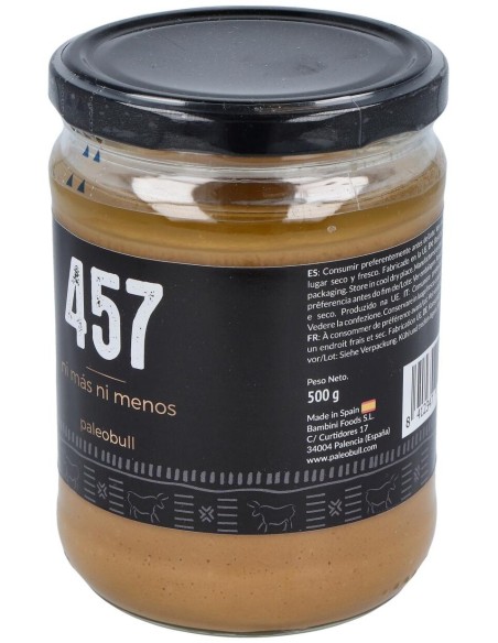 457 Crema De Cacahuete 500Gr. de Paleobull