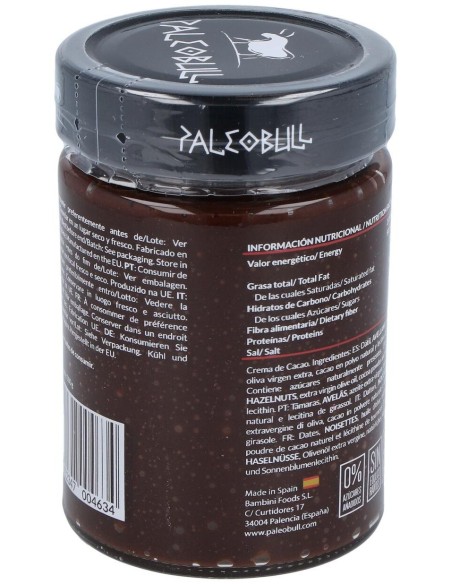 Ambrosia Crema De Cacao 300Gr. de Paleobull