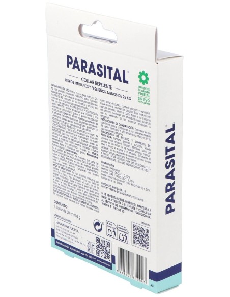 Parasital Collar Antiparasitario Perros Peq/Med de Zotal Vet