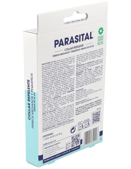 Parasital Collar Antiparasitario Perros Peq/Med de Zotal Vet