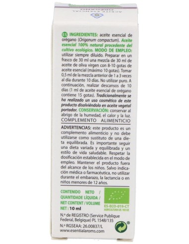 Aceite Esencial Oregano Bio 10 Ml de Esential Aroms