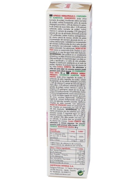 Aprolis Herba Prolis C 20Comp.Eferv. de Aprolis