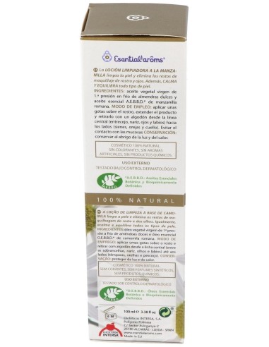 Loción Limpiadora A La Manzanilla 100 Ml de Esential Aroms