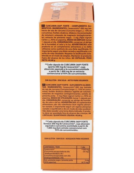 Curcumin 360 Forte 60Cap. de Intersa
