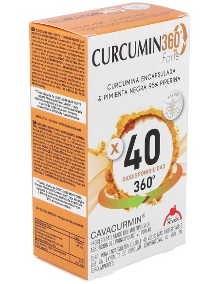 Curcumin 360 Forte 60Cap. de Intersa