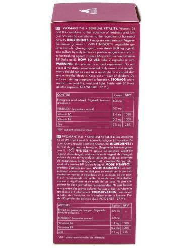 Womantime - Sensual Vitality 60 Caps. de Intersa