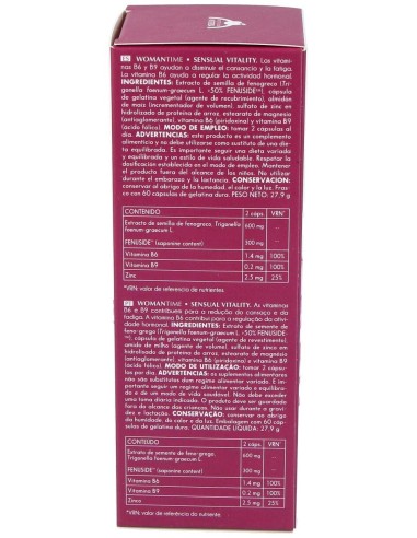Womantime - Sensual Vitality 60 Caps. de Intersa
