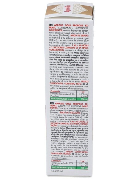 Aprolis Gold Propolis Extract Concentrado 30Ml de Intersa