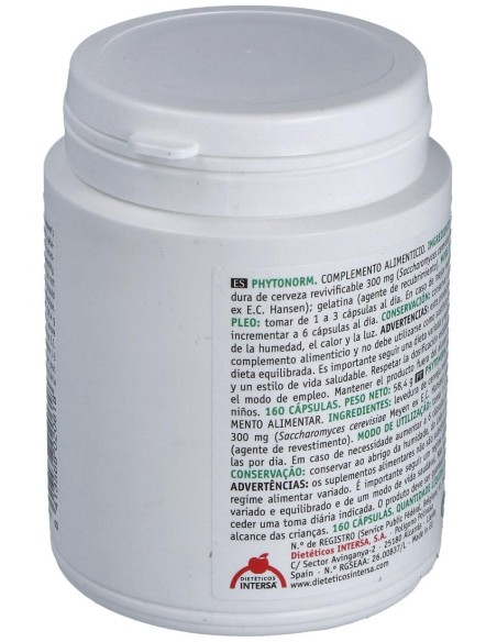 Phytonorm (Levadura De Cerveza) 160Cap de Intersa