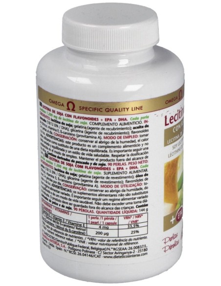 Lecitina De Soja Con Flavonoides 1200Mg.90Perlas de Intersa