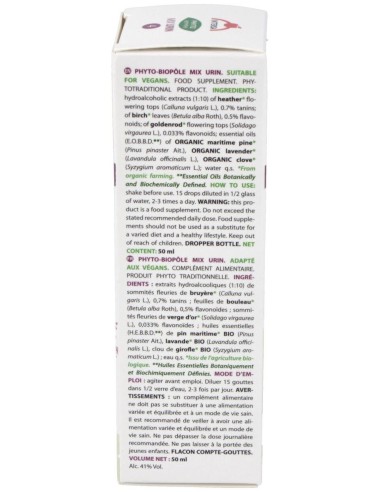Phyto-Bipole Mix-Urin (Cystit) 50Ml. de Phytobiopole