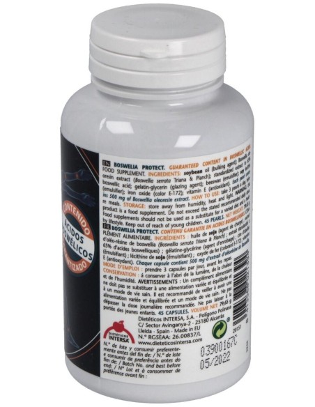 Boswelia Protect 500Mg. 45Perlas de Intersa