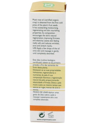 Aceite De Rosa Mosqueta Bio 100% Puro 30Ml. de Corpore Sano