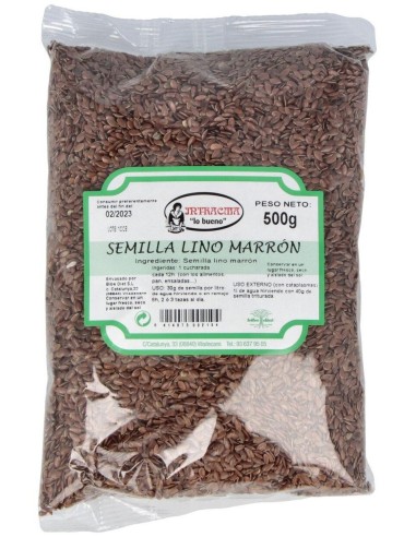 Semillas De Lino Marron 500 Gramos Intracma