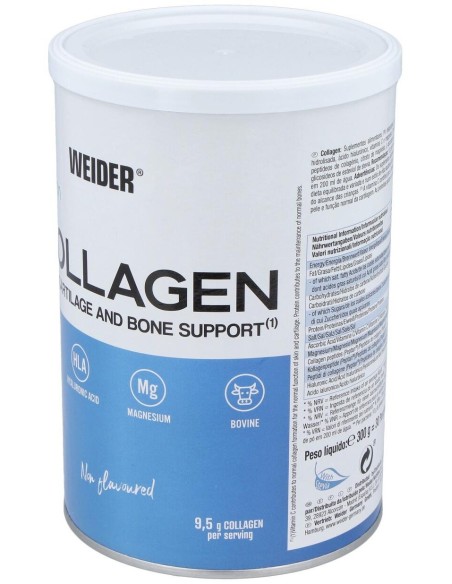 Weider Collagen Colageno+Ac. Hialur+Magnesio 300G de Weider