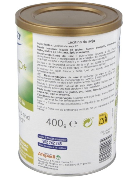 Lecitina De Soja 400 Gr  Envase 400 G(0) de Dielisa®