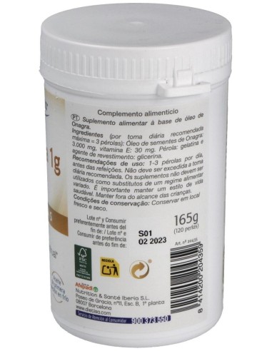 Onagra 1Gr. 120Perlas de Dietisa (Dielisa)