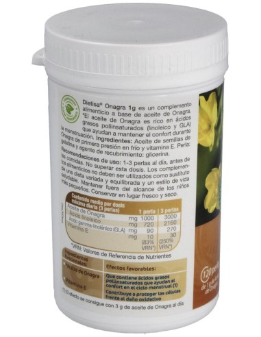 Onagra 1Gr. 120Perlas de Dietisa (Dielisa)