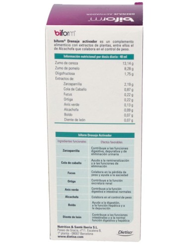 Biform Drenaje 250Ml. de Dietisa (Dielisa)