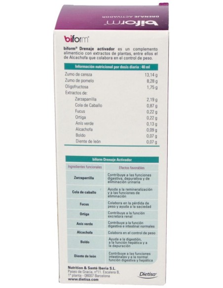 Biform Drenaje 250Ml. de Dietisa (Dielisa)