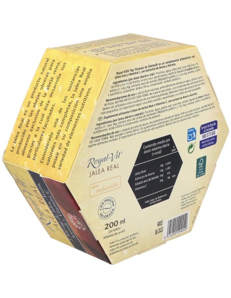 Royal-Vit Top Fórmula Envase Que Contiene 20 Viales de Royal-Vit®