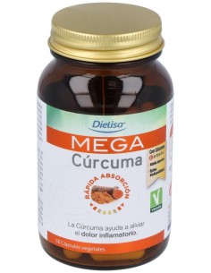 Mega Cúrcuma  Envase 50 Cápsulas(25 Días) de Dielisa® 2