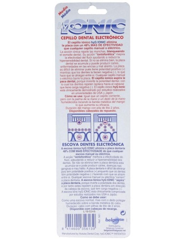 Hyg Ionic Medio Cepillo Ionic Electric +2Recambios de Hyg Ionic
