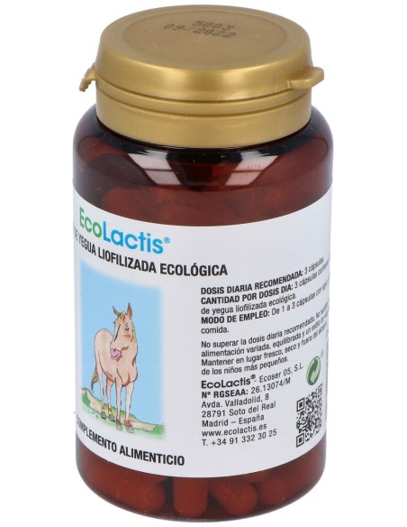 Leche De Yegua Liofilizada Eco 90Cap. de Ecolactis